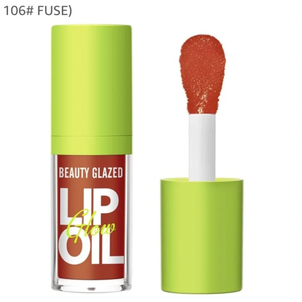 BUNDLE of 2 Beauty Glazed Lip Glow Oils - #105 Passion & 106 Fuse, New & sealed‎
